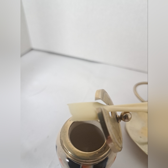 Vintage 1940's English Hand Painted Imari Style Condiment Set  EPNS Silver Plate - Picture 13 of 13